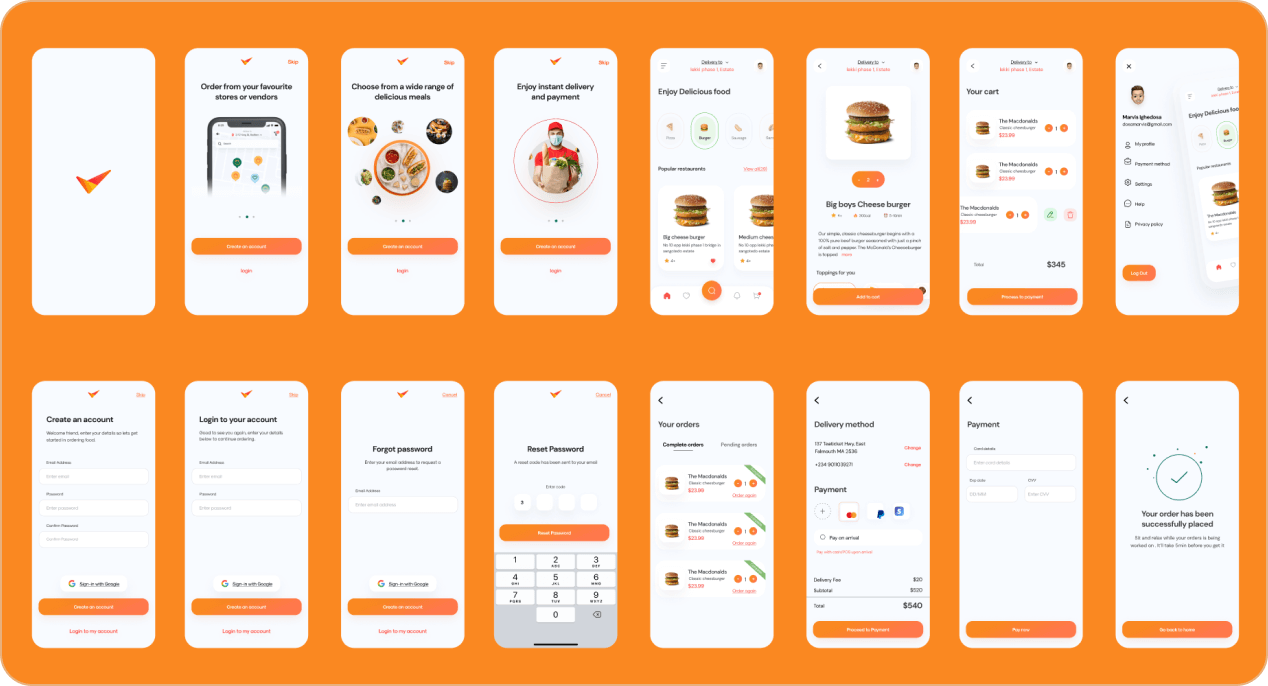 Food Ordering UI Kit